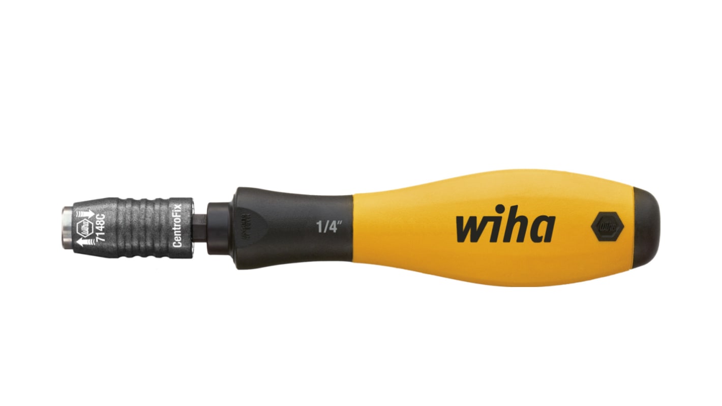 Wiha 批头固定螺丝刀, 1/4 英寸规格, 38 mm刀长, 148 mm总长, 387