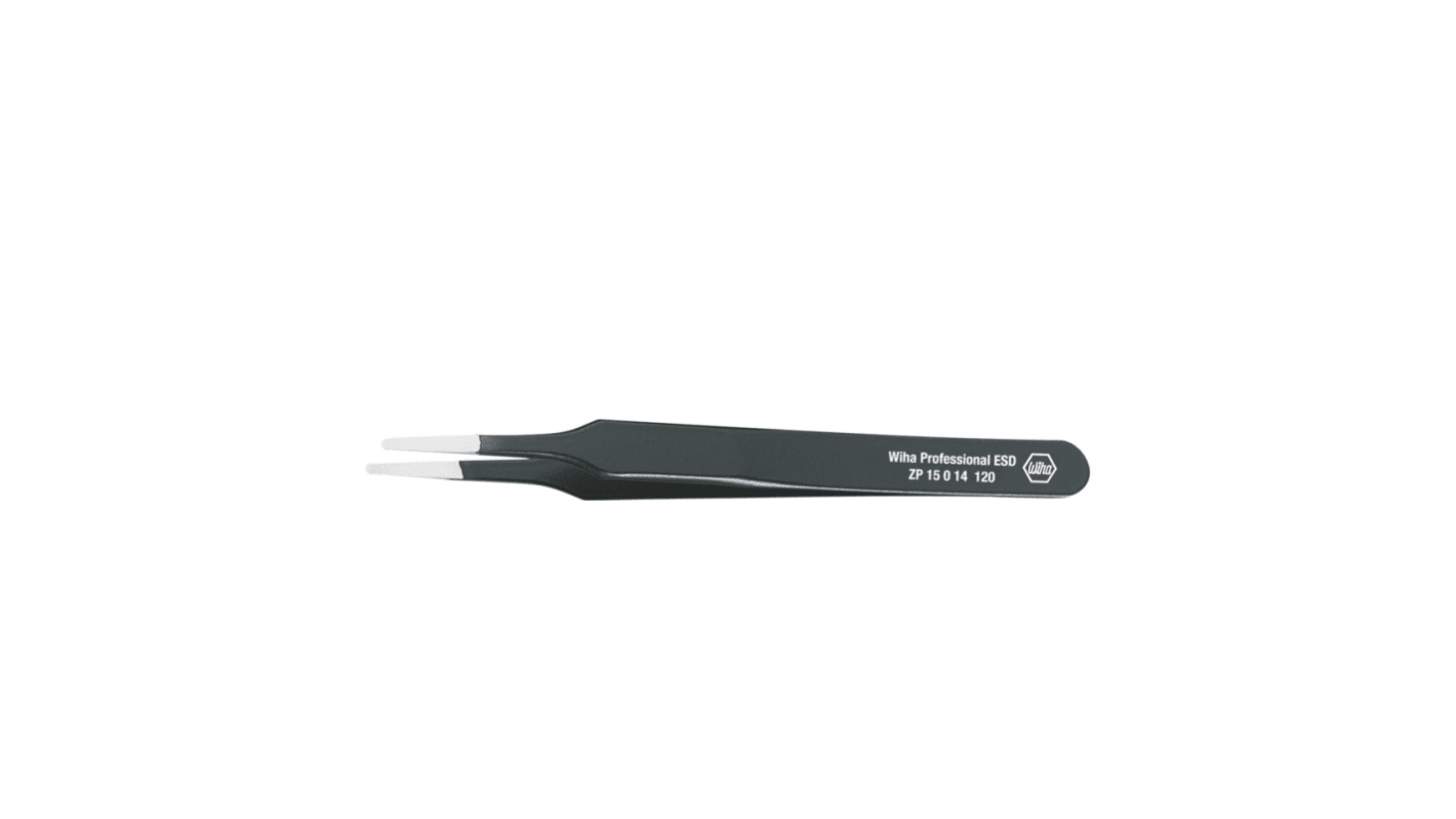 Wiha 120 mm, Curved, ESD Tweezers