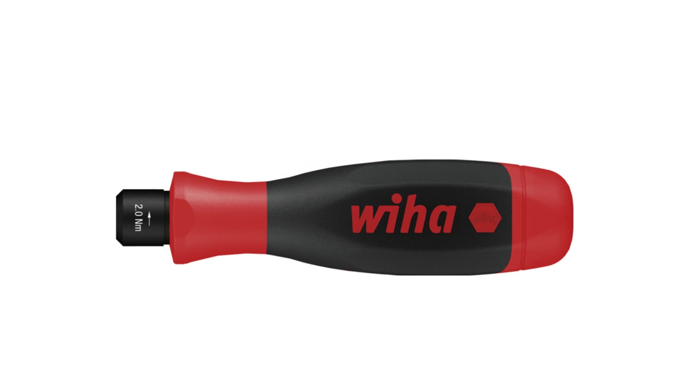 Wiha Pre-Settable Hex Torque Screwdriver, 2Nm, 4 mm Drive, No, ± 10 % Accuracy