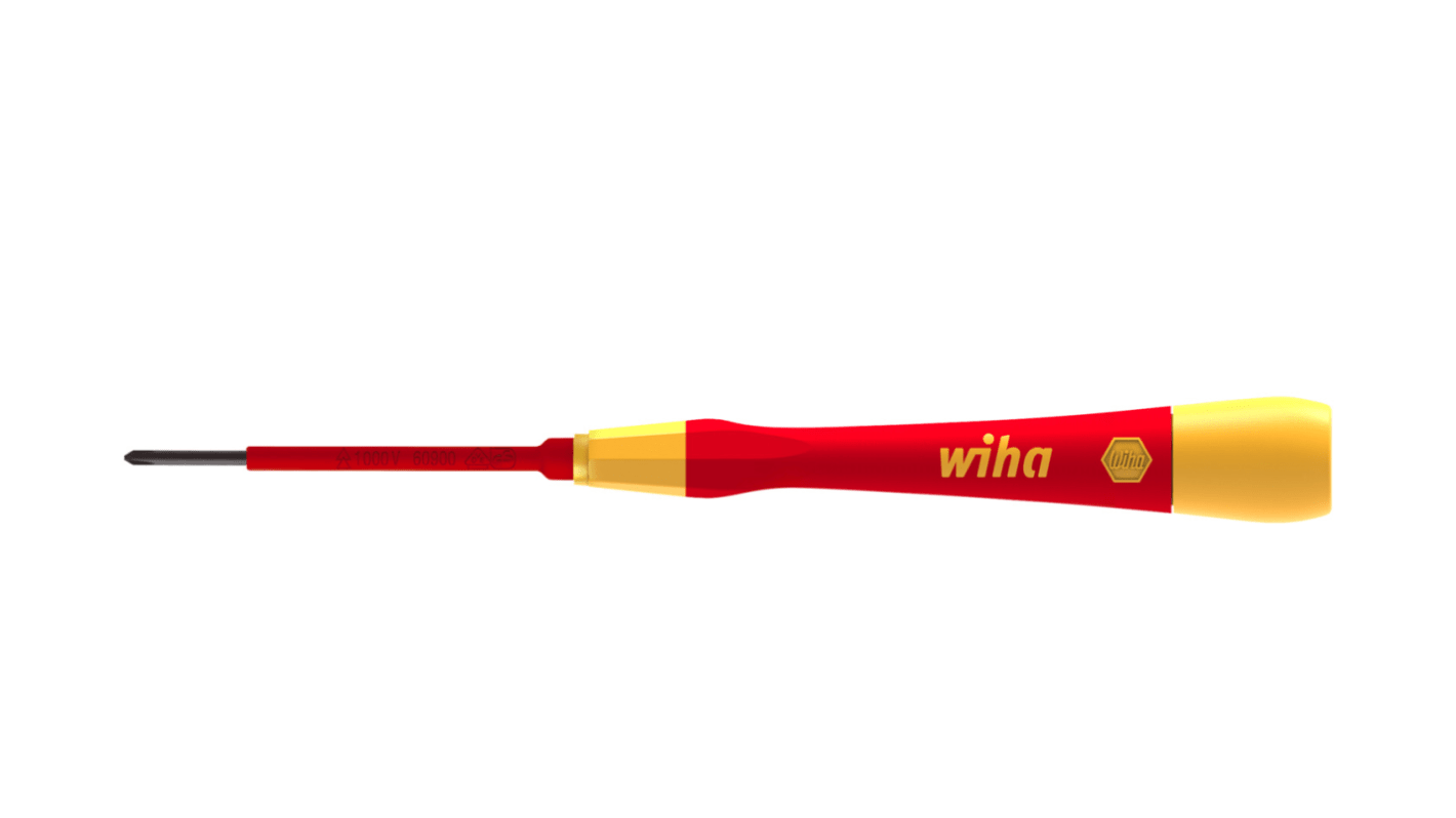 Wiha Phillips  Screwdriver, PH0 mm Tip, 65 mm Blade, 167 mm Overall