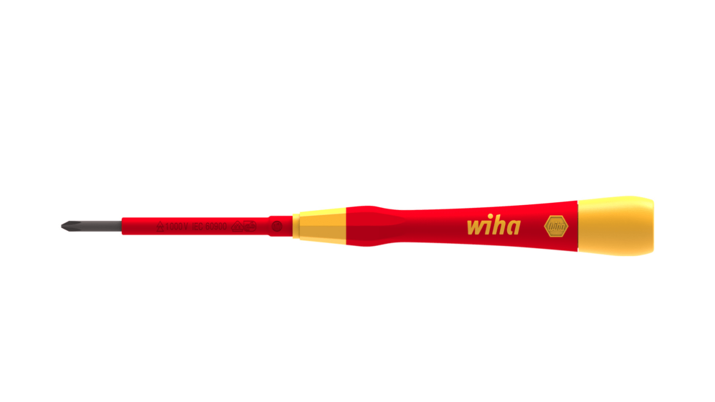 Wiha Phillips  Screwdriver, PH1 mm Tip, 65 mm Blade, 167 mm Overall