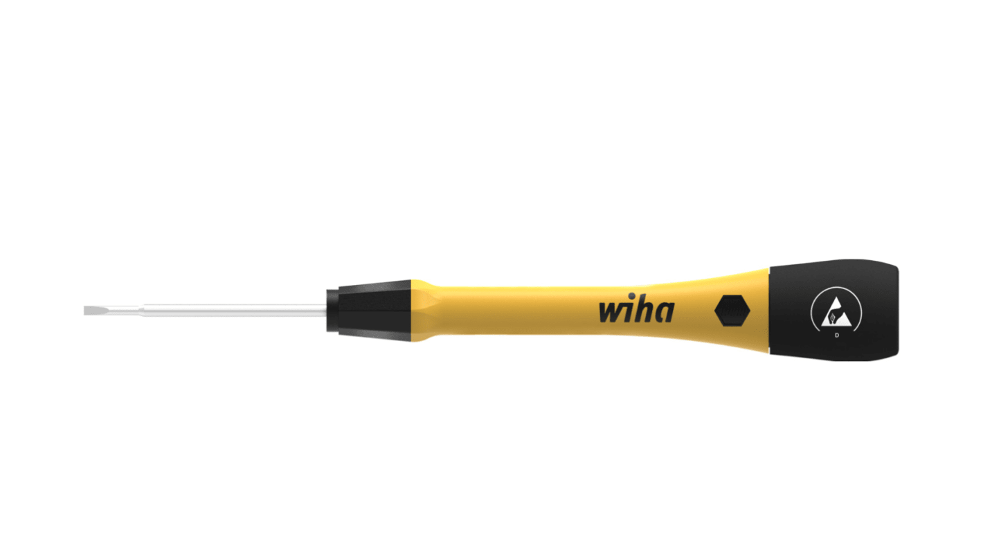 Wiha Slotted  Screwdriver, 3 mm Tip, 50 mm Blade, 150 mm Overall