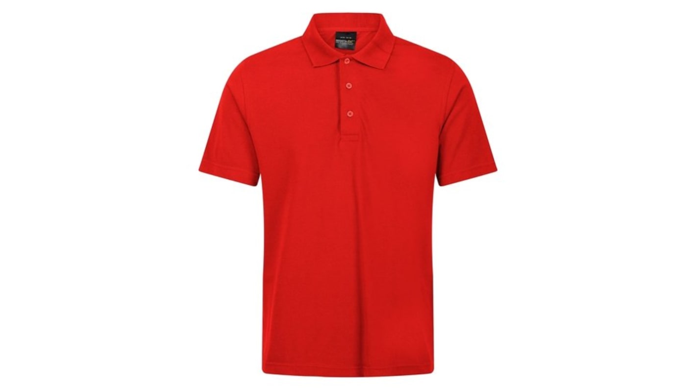 Regatta Professional TRS223 Red 35% Cotton, 65% Polyester Polo Shirt, UK- M, EUR- 50