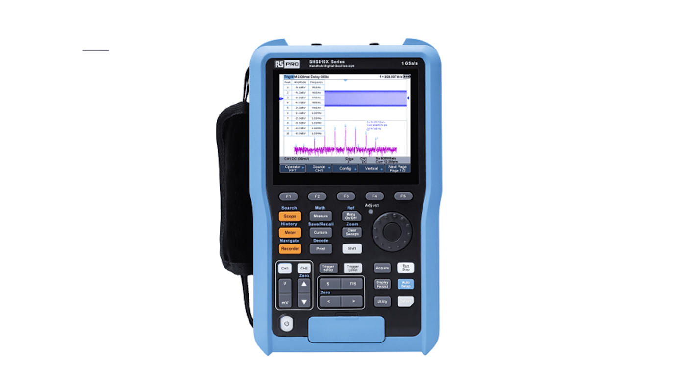 RS PRO Digital Handheld Oscilloscope, 2 Analogue Channels, 100MHz, 0 Digital Channels - UKAS Calibrated