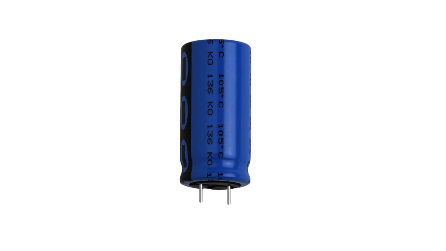 Vishay 1000μF Aluminium Electrolytic Capacitor 16V dc, Through Hole - MAL213660102E3