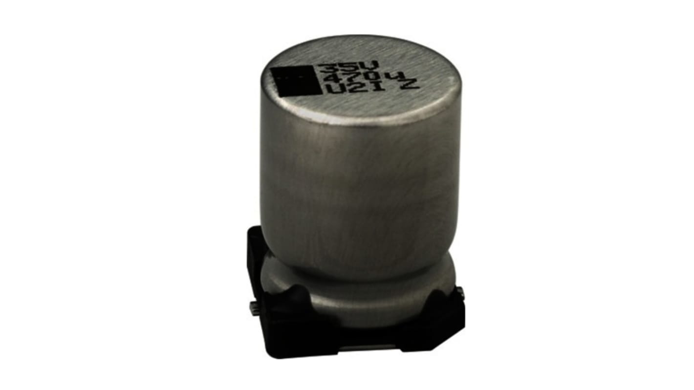 Condensatore Vishay, 220μF, 35V cc, SMD