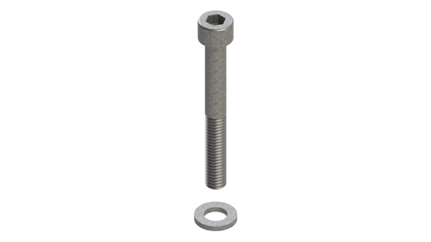 Parker Steel Hex Screw, DIN 3015-1, M6 x 50mm