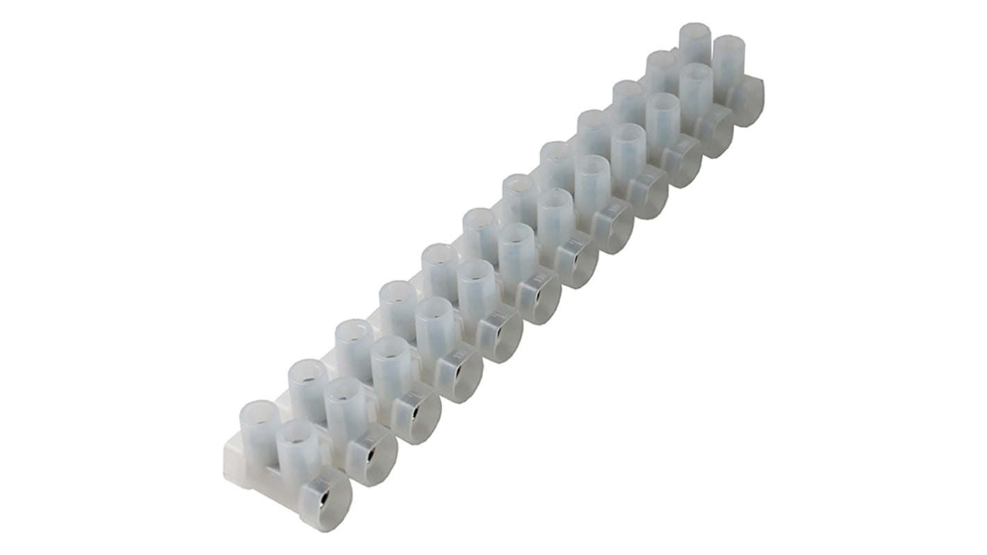 CAMDENBOSS CTSO Series Terminal Strip, 12-Way, 57A, 4 mm2 Wire, Screw Termination