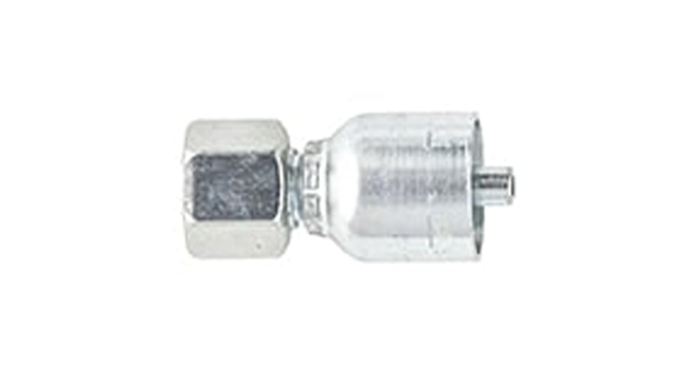 Parker Crimped Hose Fitting 3/8 in Hose to M18 Female, 1CA43-12-6