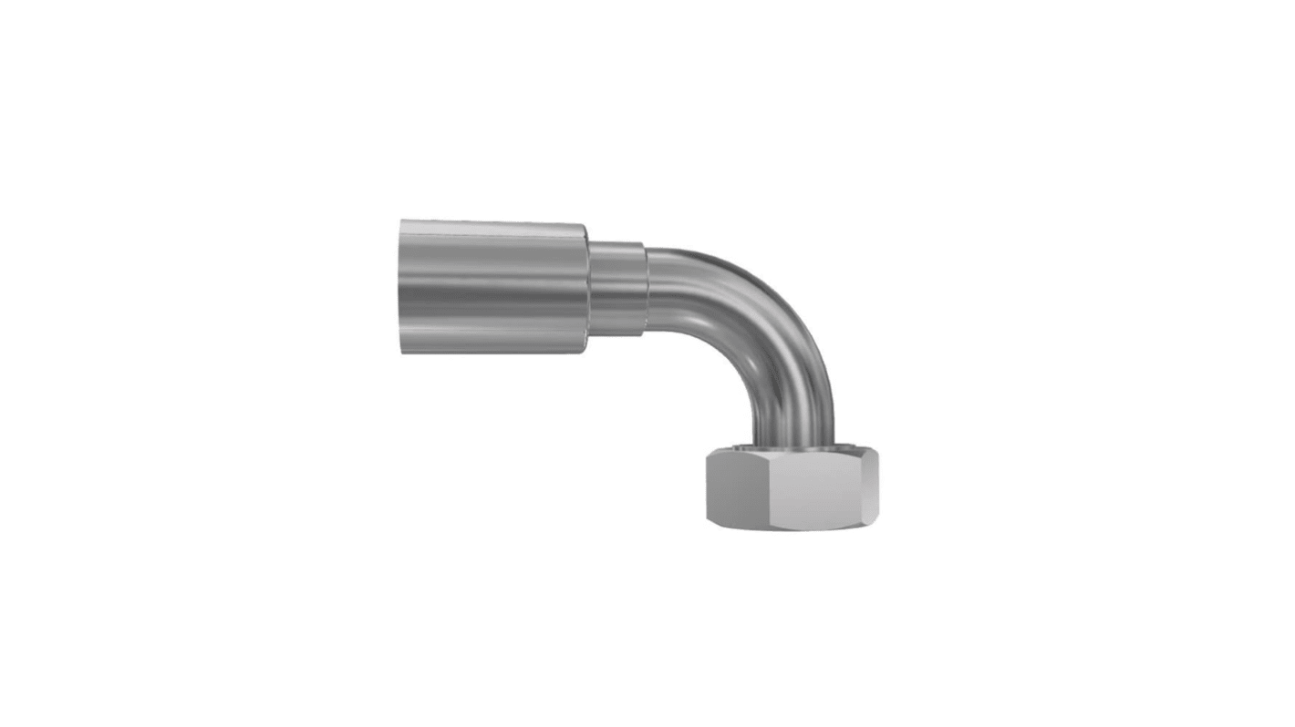 Raccordo tubo flessibile crimpato Parker, connettore A: Tubo flessibile da 1/2 poll., B: M22