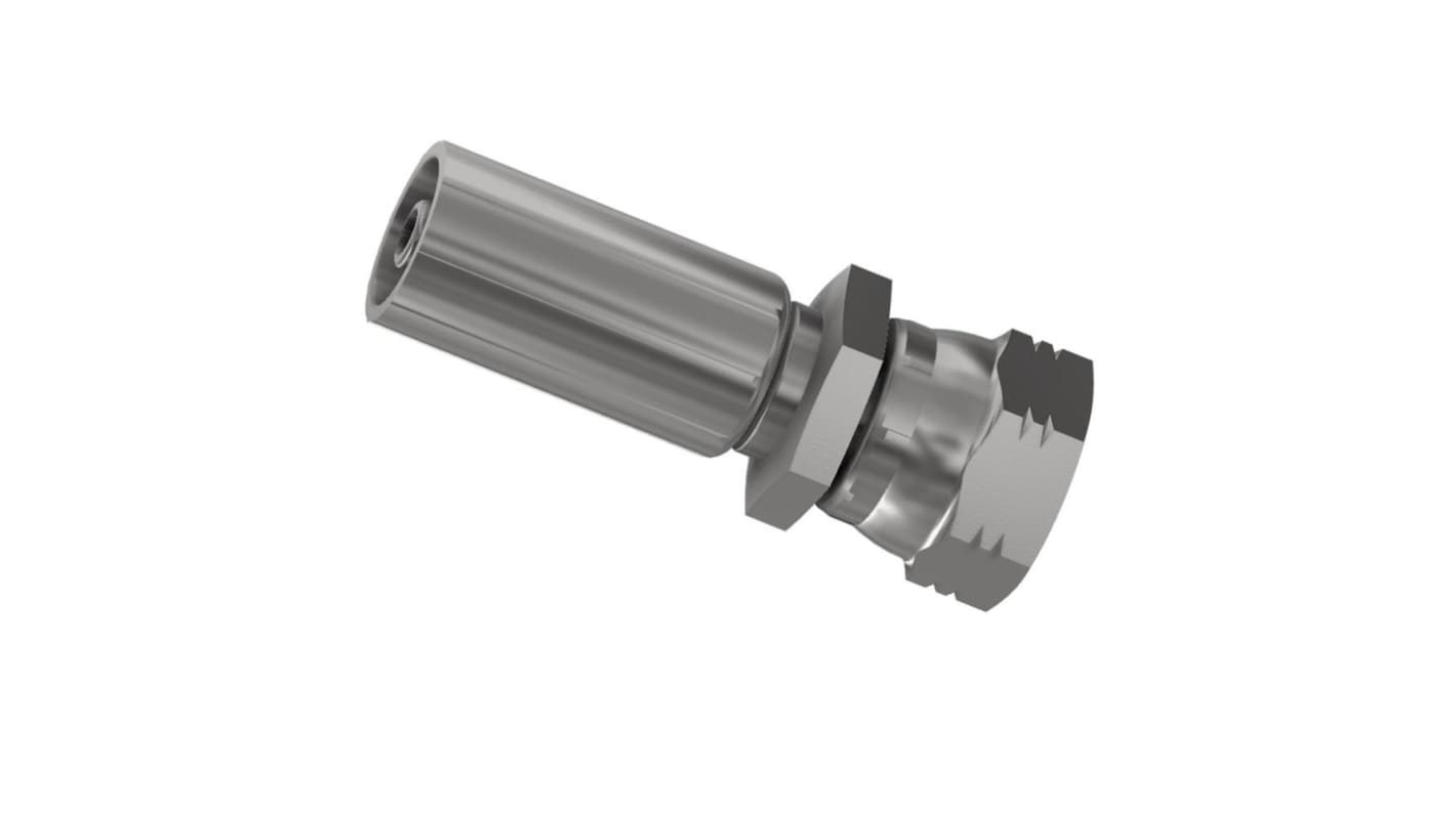 Parker Crimped Hose Fitting BSP 3/8 to 3/8 in Female, 1FU48-6-6