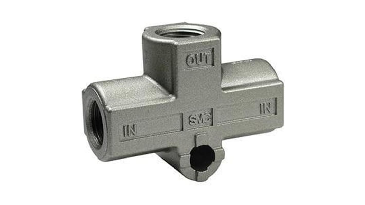 SMC VR Pneumatik Wechselventil, Rc 1/8, max. 10 bar