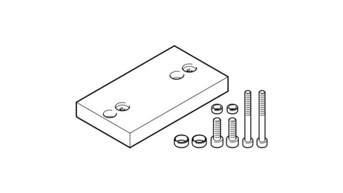 Festo Adapter DHAA-D-H2-16-Q11-20, For Use With Pneumatic Cylinder & Actuator