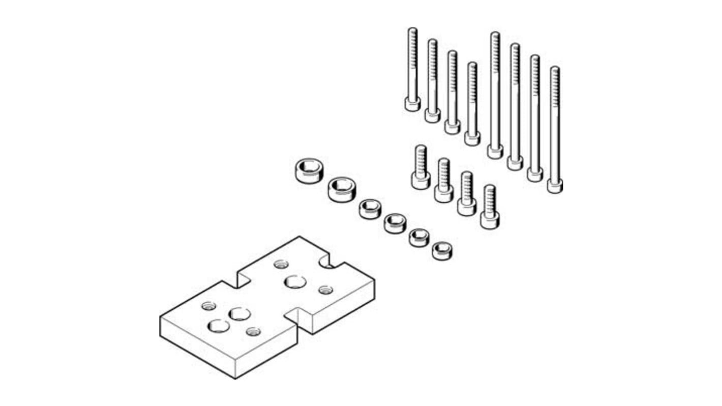 Adaptador Festo DHAA-G-H2-20-B8-35, For Use With Cilindro neumático y actuador