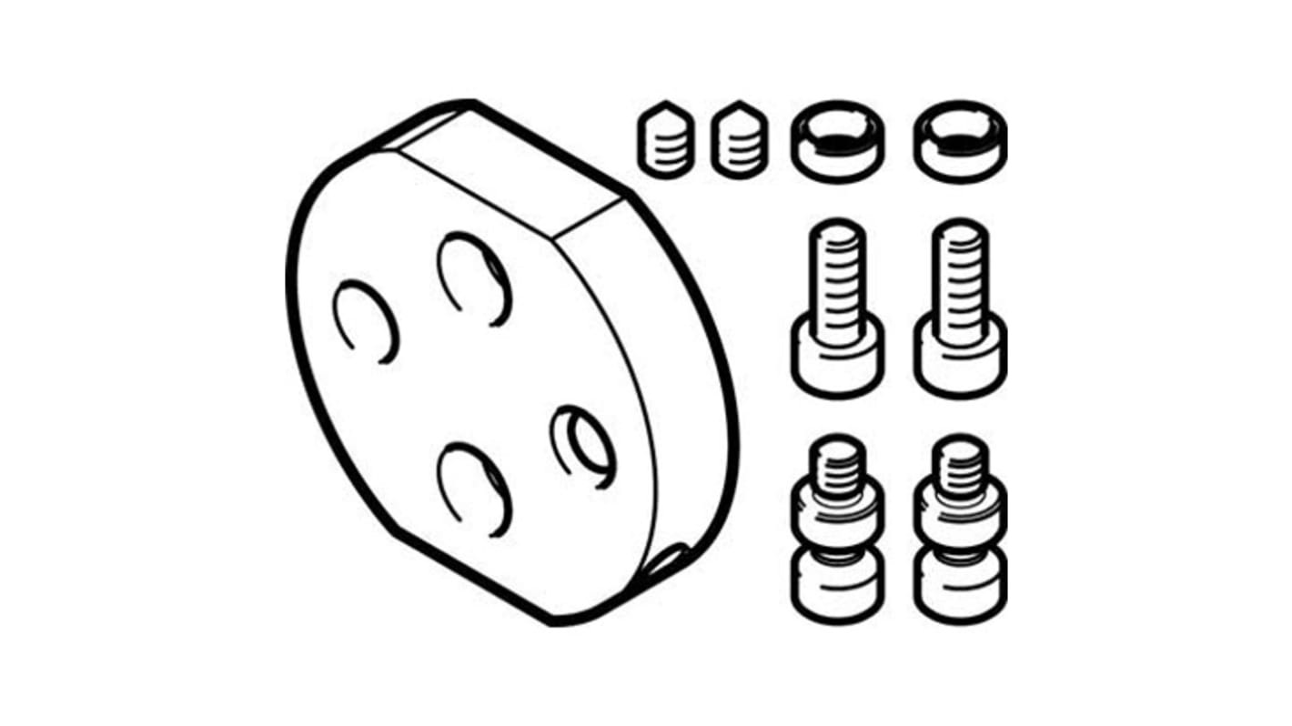 Festo Adapter DHAA-G-Q11-12-B2/B3-10 zur Verwendung mit Griffe