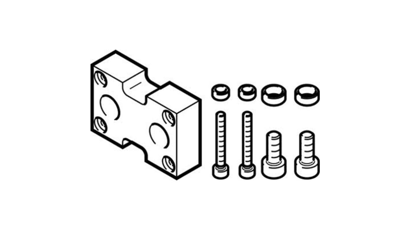 Festo Adapter DHAA-G-Q11-12-B8/B8G-16 zur Verwendung mit Griffe