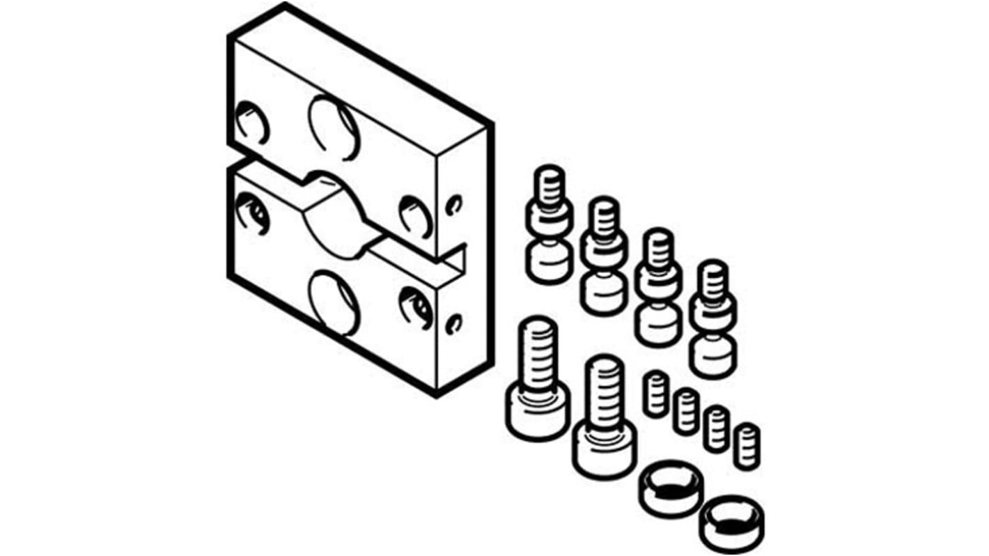 Festo Adapter DHAA-G-Q5-16-B11-16 zur Verwendung mit Griffe