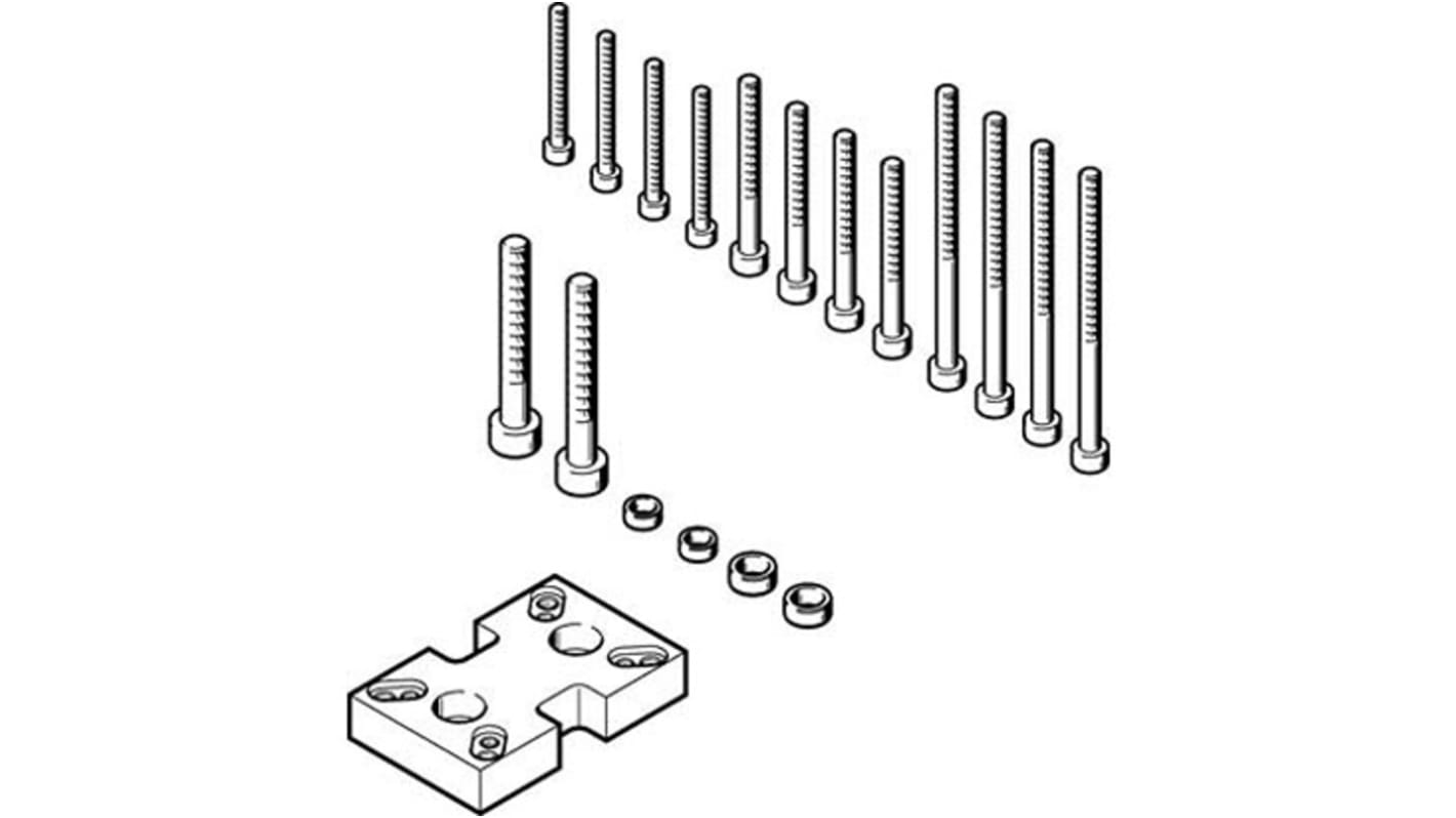 Festo 2 Finger Double Action Pneumatic Gripper, DHAA-G-Q5-16-B8-16, Parallel Gripping Type