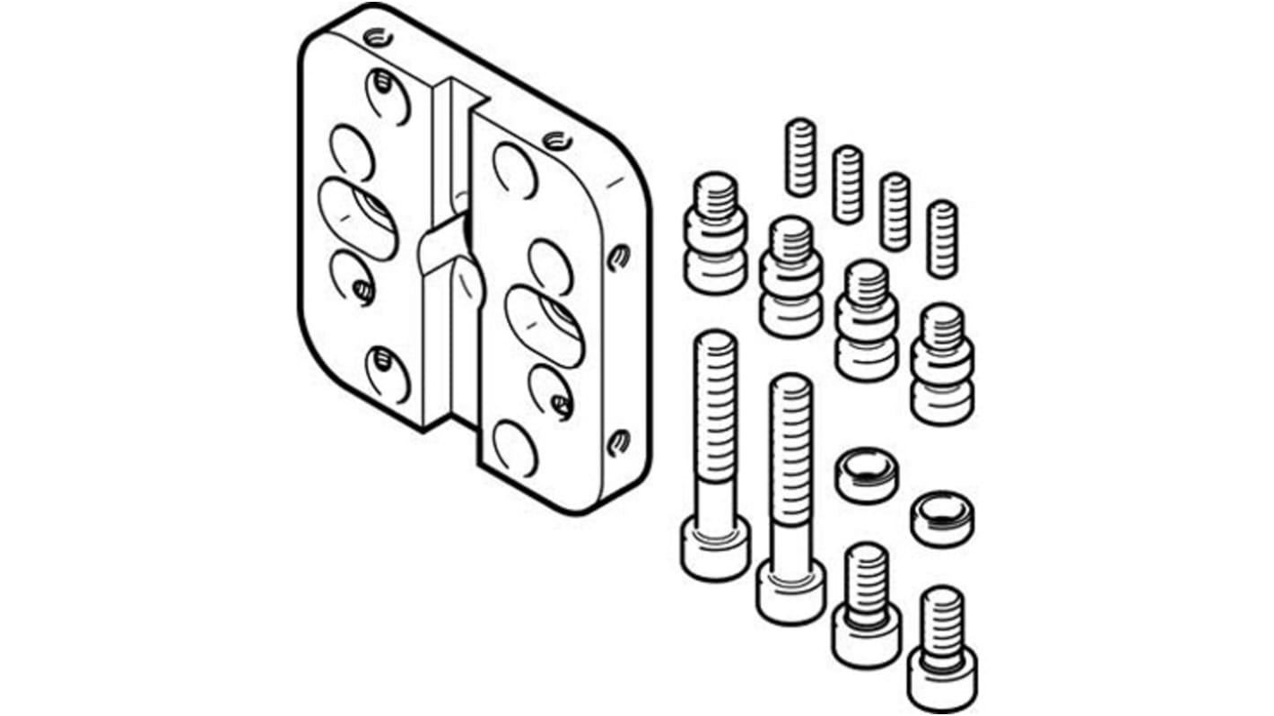 Festo Adapter DHAA-G-Q5-25-B11-25, For Use With Pneumatic Cylinder & Actuator