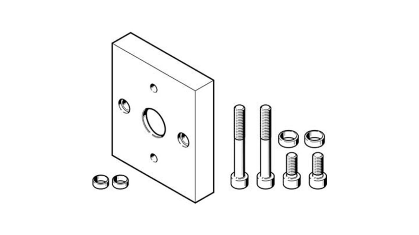 Festo 2 Finger Double Action Pneumatic Gripper, DHAA-G-Q5-40-B6-40, Parallel Gripping Type