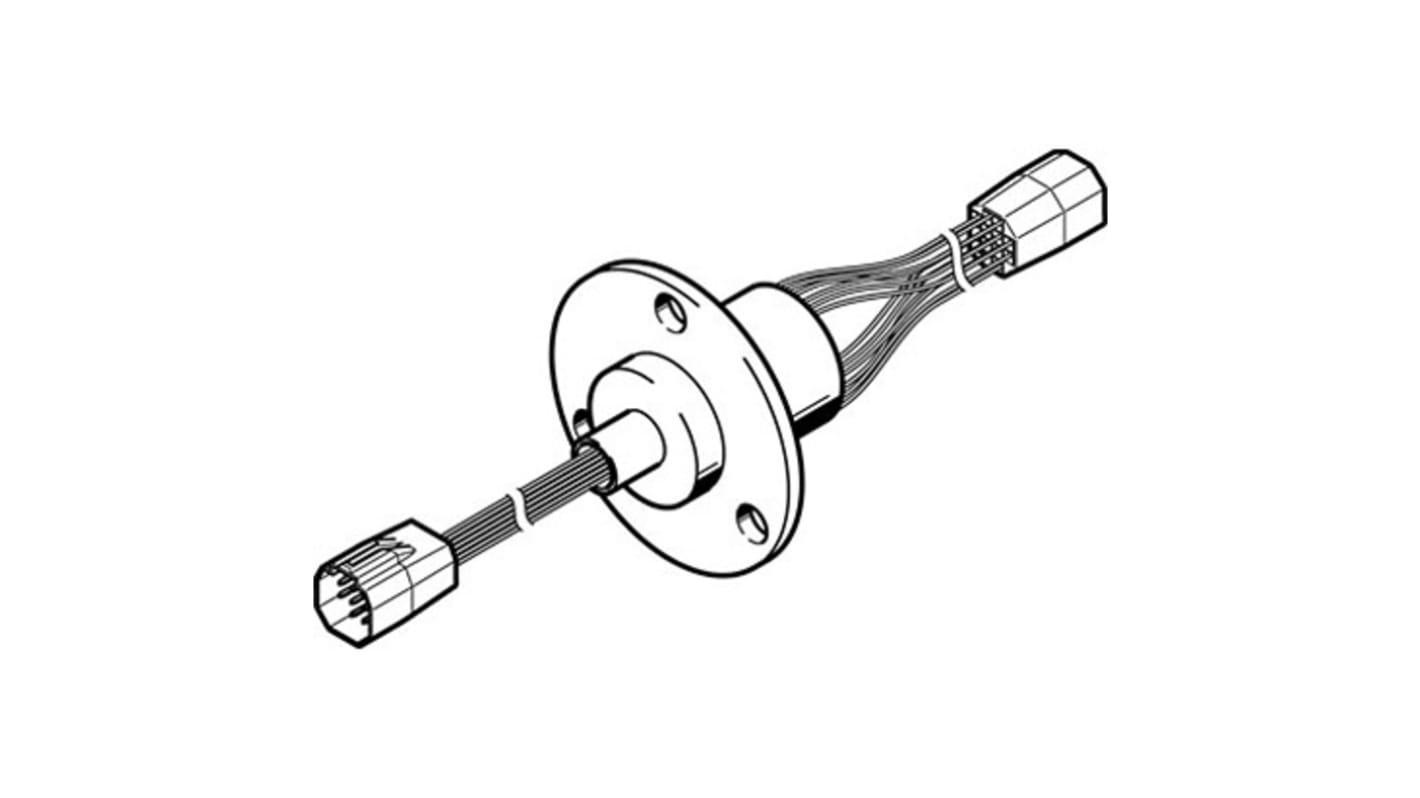 Racor orientable neumático Festo DHAS Policarbonato reforzado con fibra de vidrio