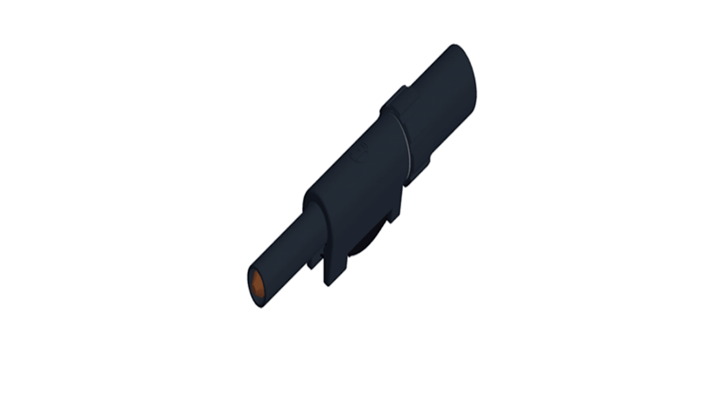 Hirschmann Test & Measurement Yellow Male Banana Connector, 4 mm Connector, Solder Termination, 30A, 60V dc, Nickel