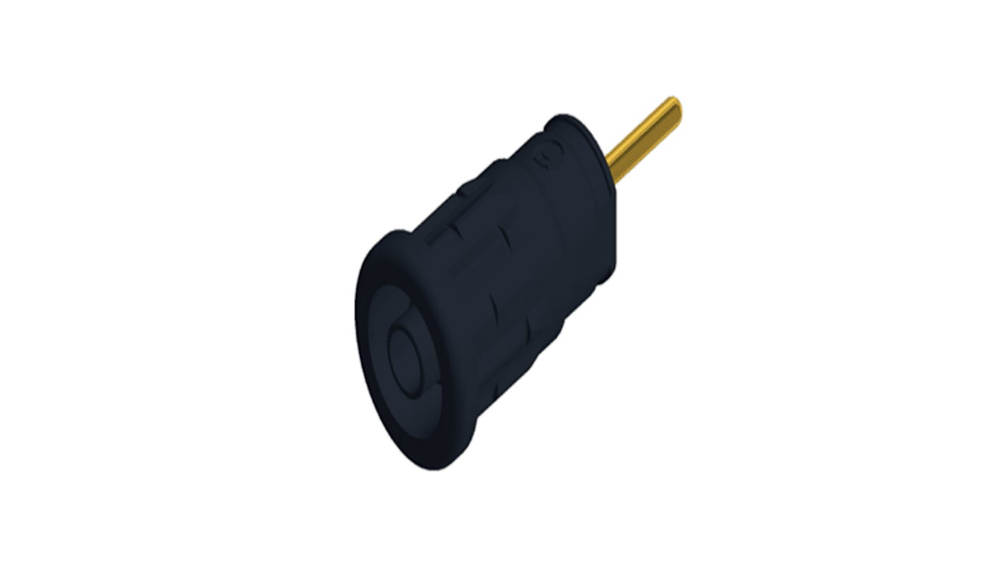 Hirschmann Test & Measurement Green Female Banana Connector, 4 mm Connector, Solder Termination, 24A, 1kV, Gold Plating