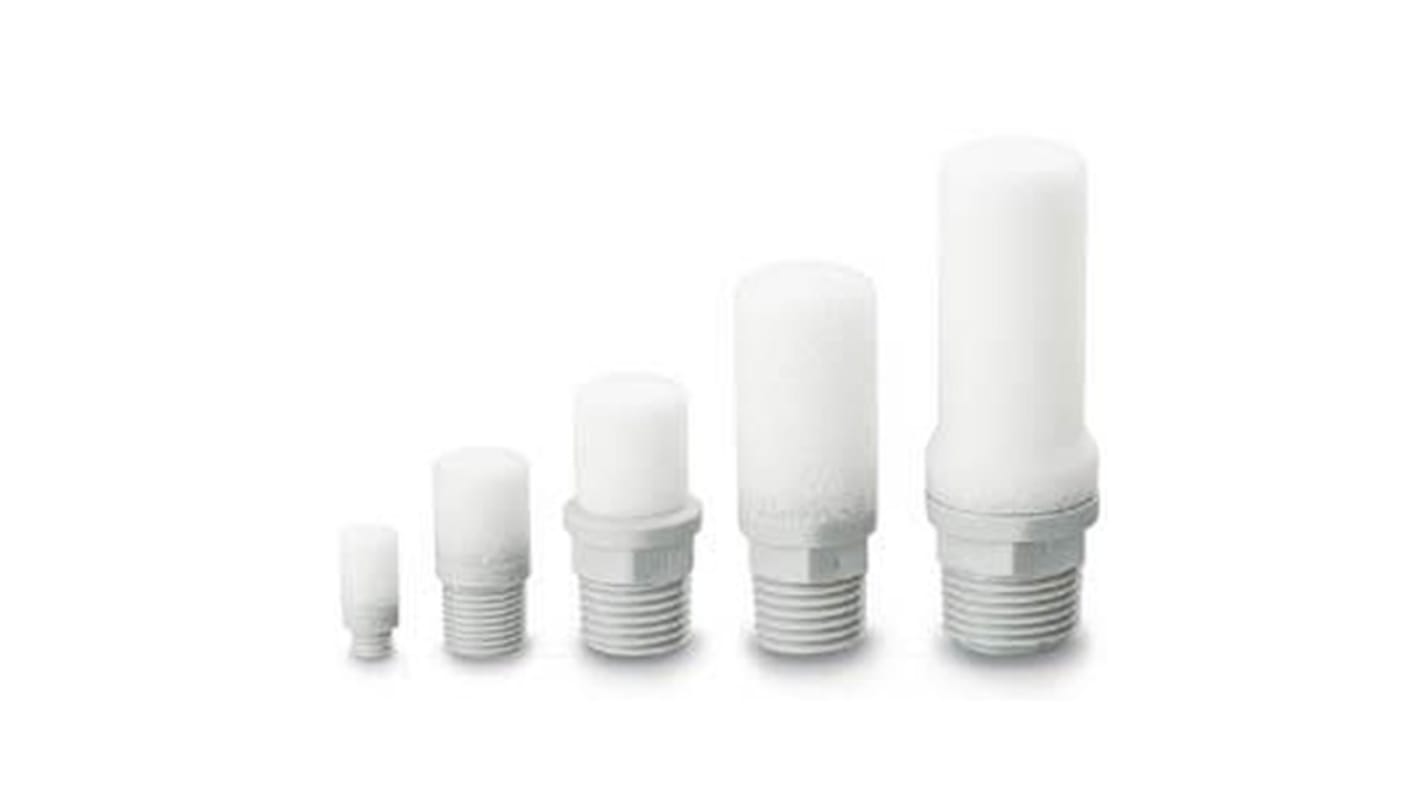 SMC AN Resin 1Mpa Pneumatic Silencer, Threaded, NPT 1/8 Male