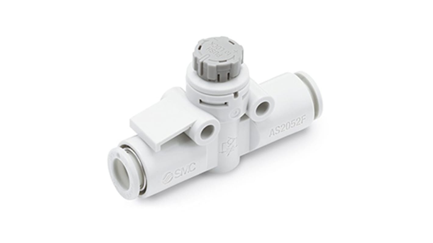 Regulator przepływu SMC Rura Sterownik prędkości z mocowaniami jednym dotknięciem AS 4mm