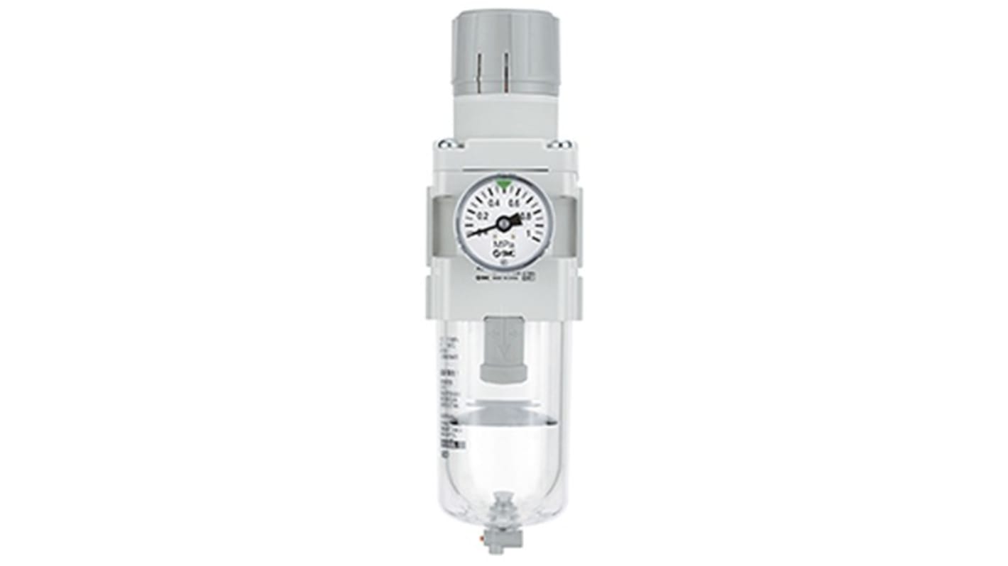 SMC AC 5μm Filterregler, Anschluss M5 x 0,8 bis 1 MPa