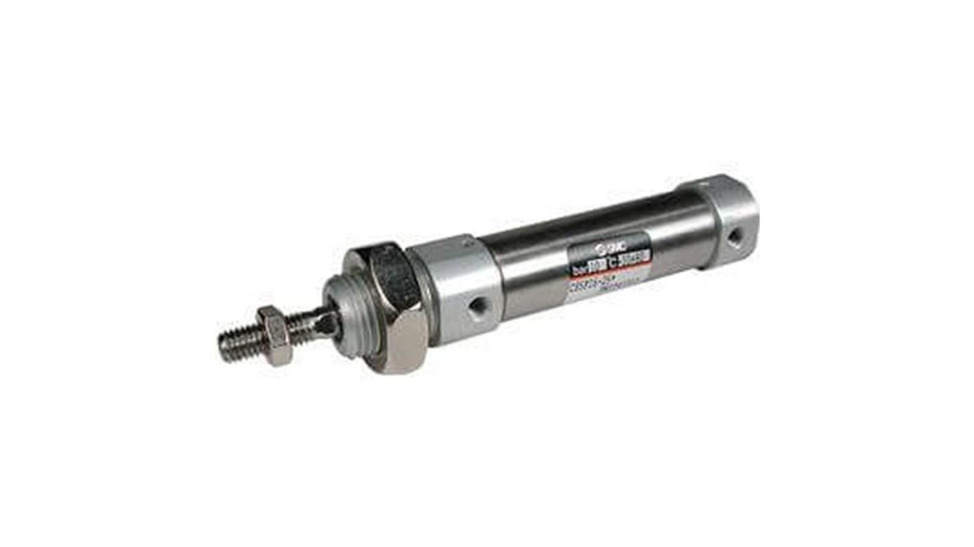 SMC Double Acting Cylinder - 25mm Bore, 100mm Stroke, C85 Series, Double Acting