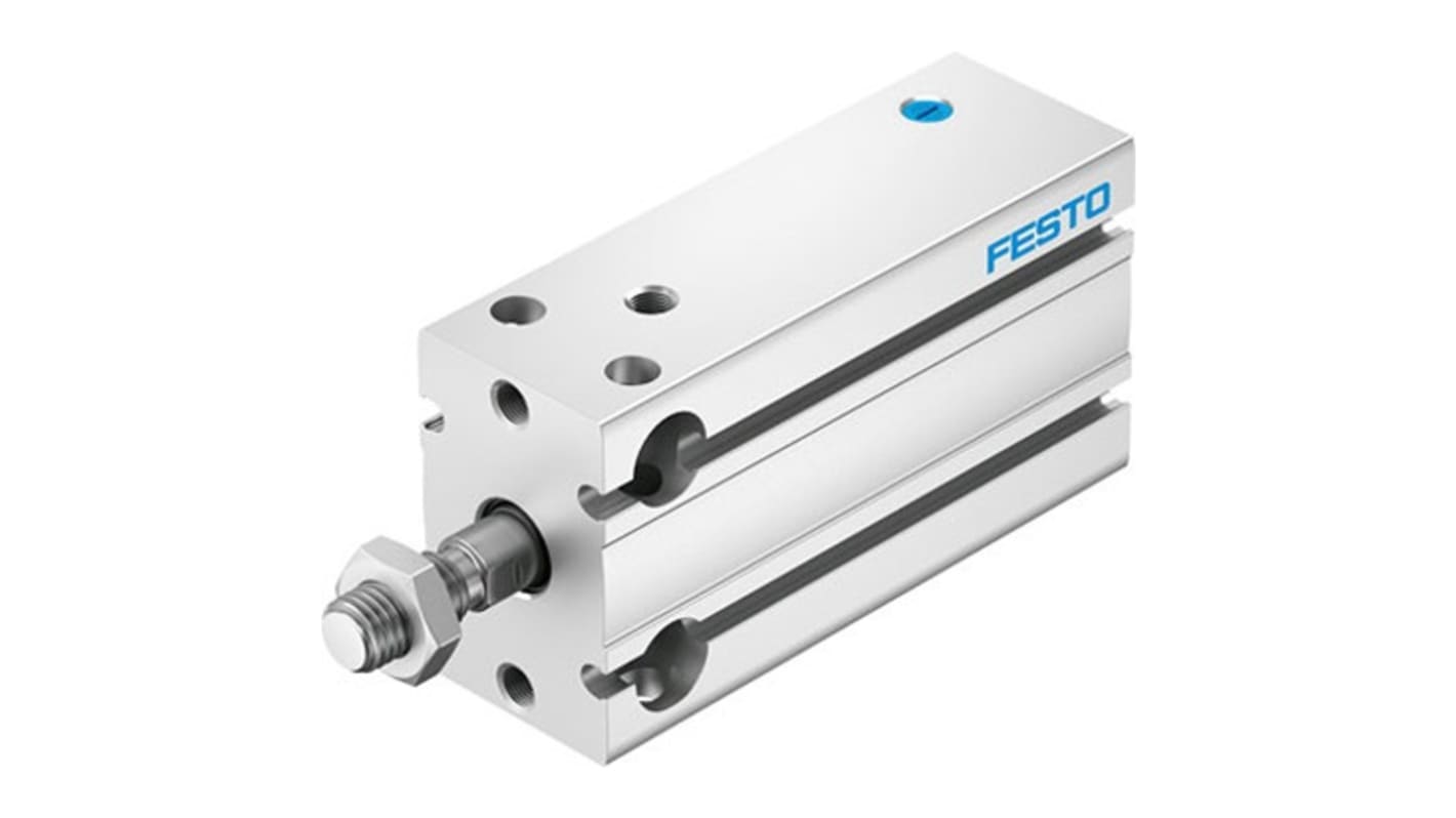 Cilindro pneumatico compatto Festo DPDM DPDM-32-10-P-PA, Singolo effetto, foro da 32mm, corsa 10mm