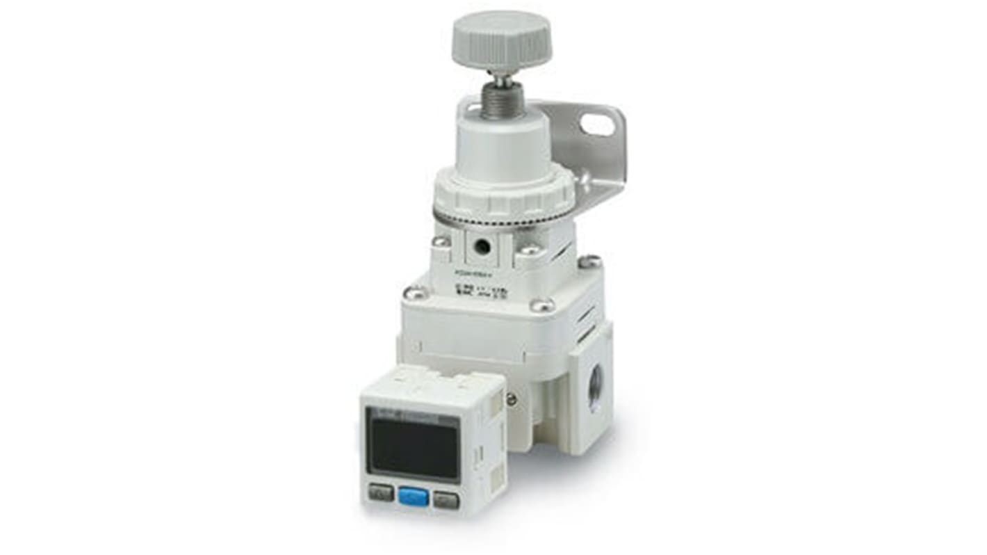 SMC G 1/8 Regulator - 0.01MPa to 0.4MPa, 1/8 in, 1Mpa max. input