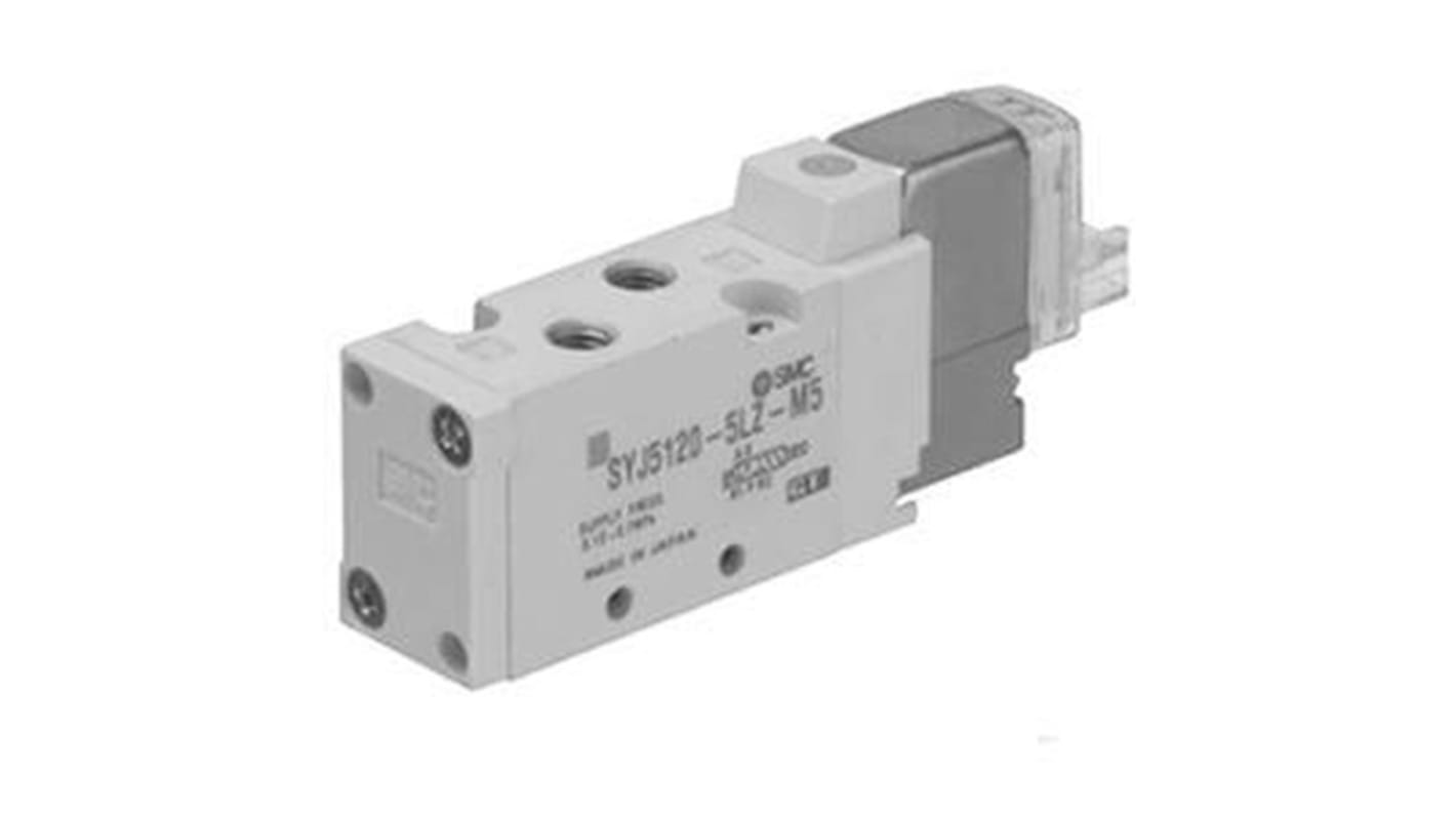 SMC SYJ5000 Vorgesteuertes Magnetventil 2 position single solenoid One-Touch-Anschluss 4 mm, Luft-betätigt 24V dc