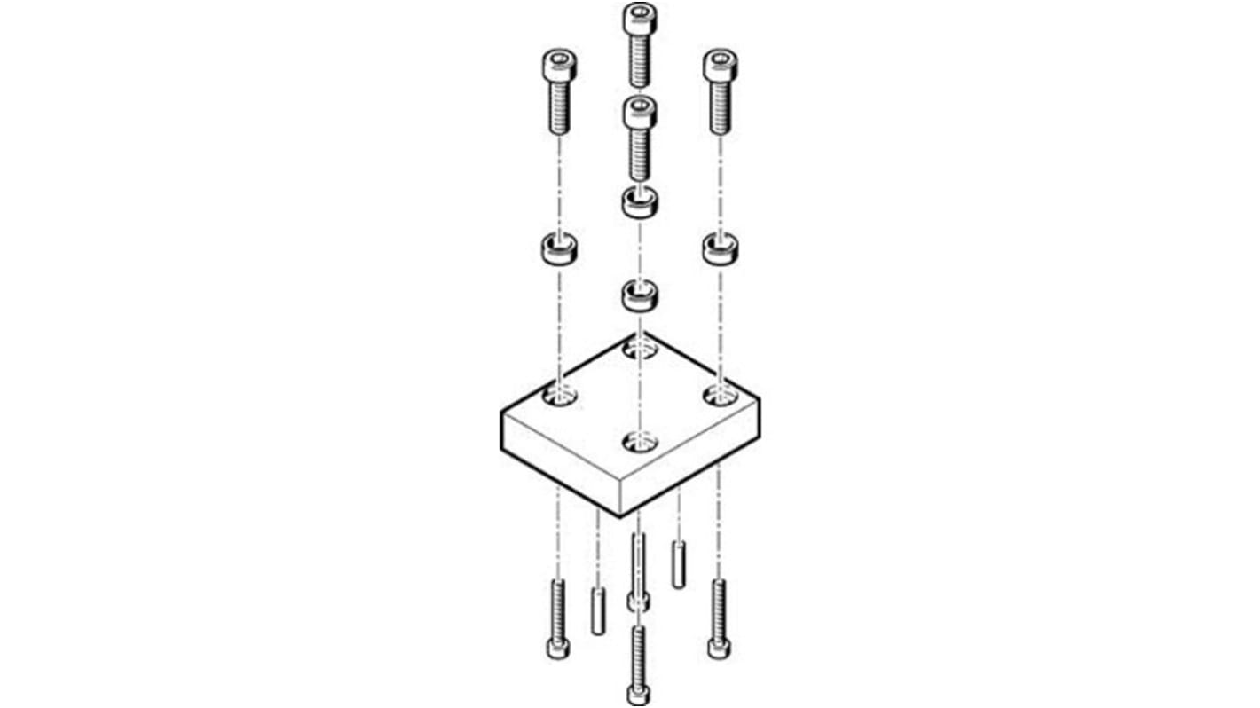Festo Adapter HAPG-54, For Use With Pneumatic Cylinder & Actuator