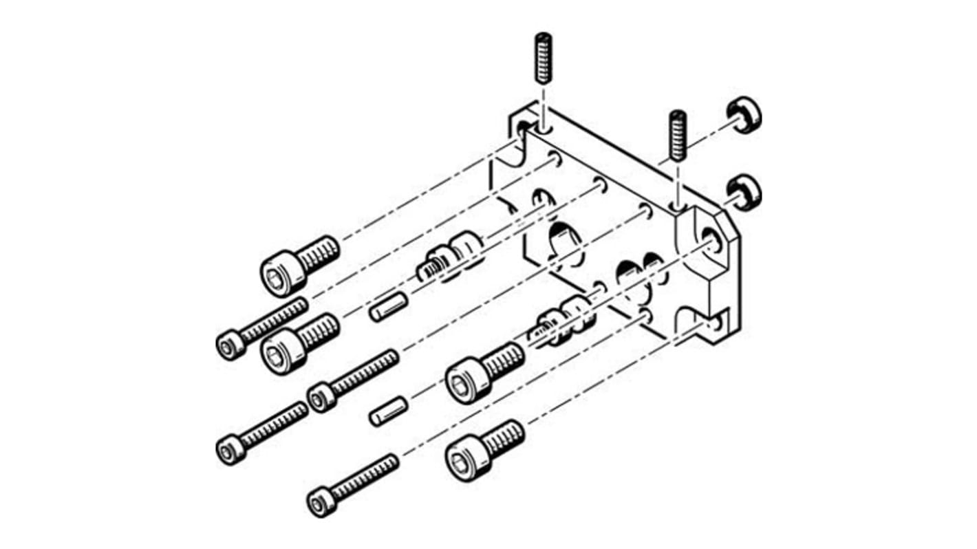 Festo Adapter HAPG-58, For Use With Pneumatic Cylinder & Actuator