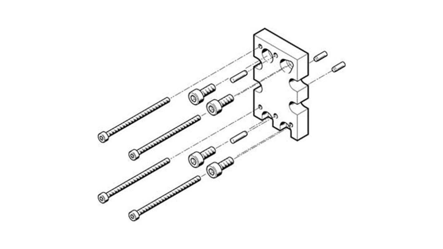 Adaptador Festo HAPG-74, For Use With Mordazas neumáticas