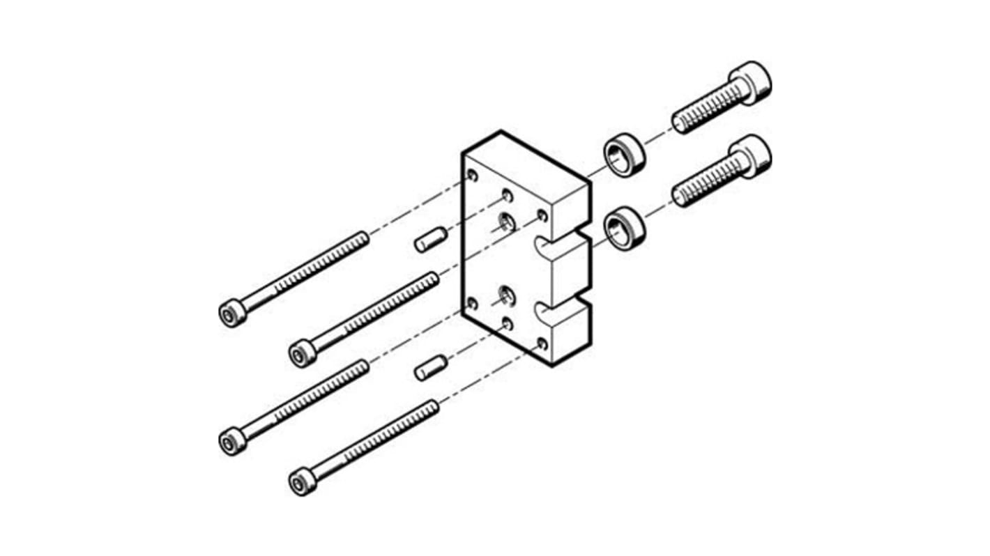 Festo Adapter HAPG-80 zur Verwendung mit Pneumatikzylinder und Betätigungselement