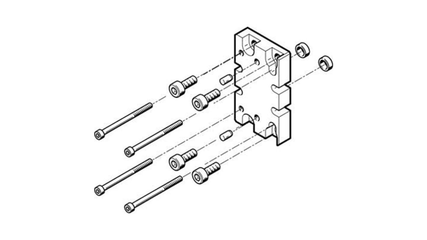 Festo Adapter HAPG-83, For Use With Pneumatic Cylinder & Actuator