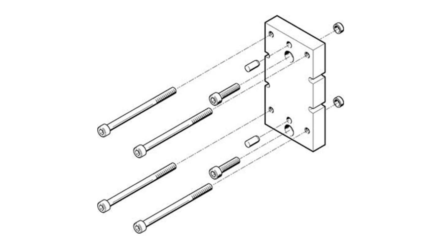 Festo Adapter HAPG-86, For Use With Pneumatic Cylinder & Actuator