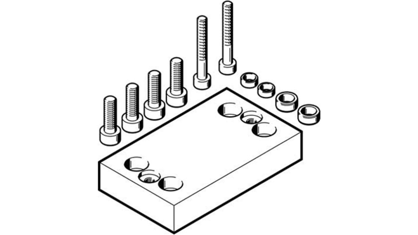 Festo Adapter HAPG-89, For Use With Pneumatic Cylinder & Actuator