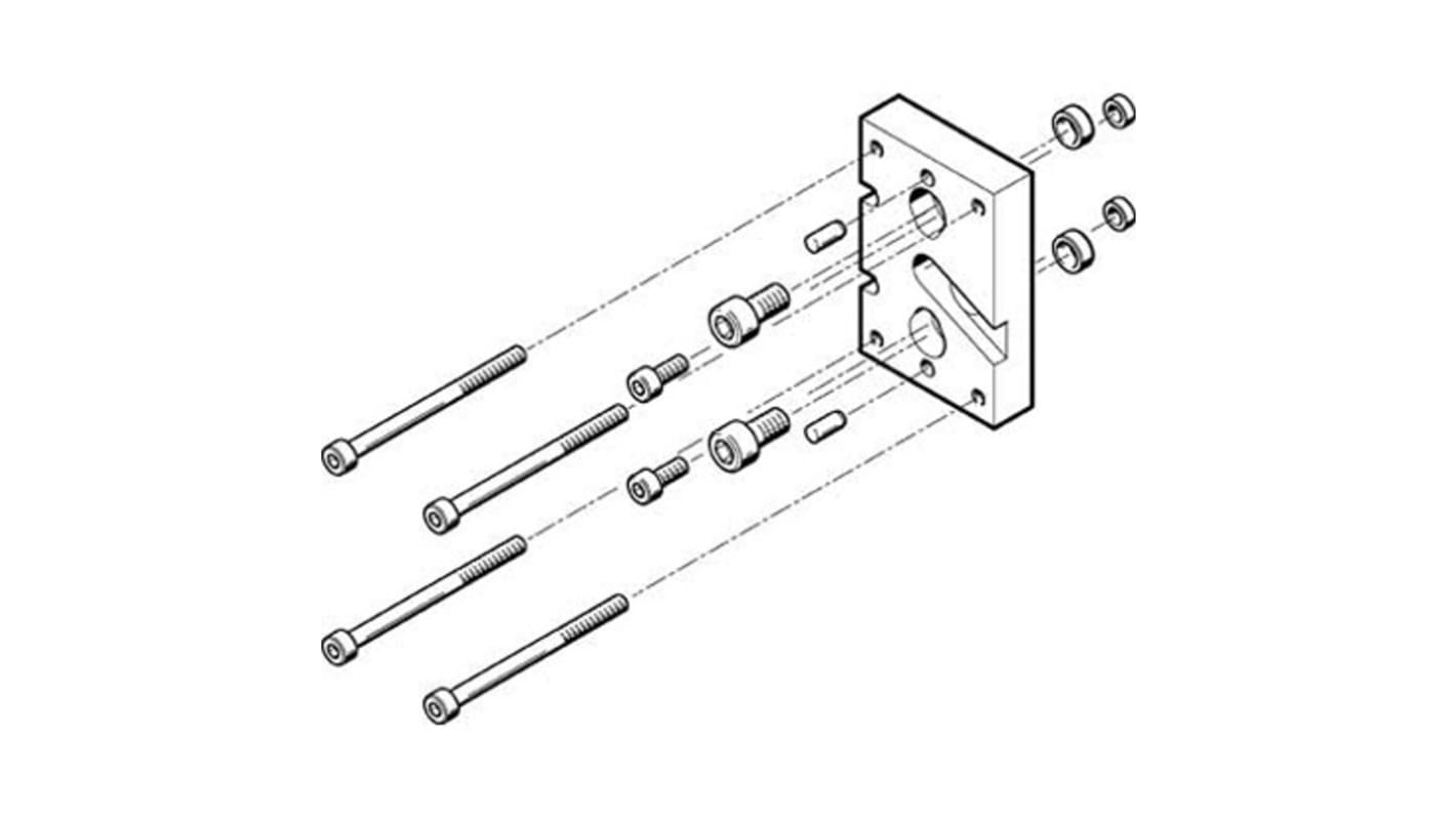 Festo Adapter HAPG-SD2-23, For Use With Pneumatic Cylinder & Actuator