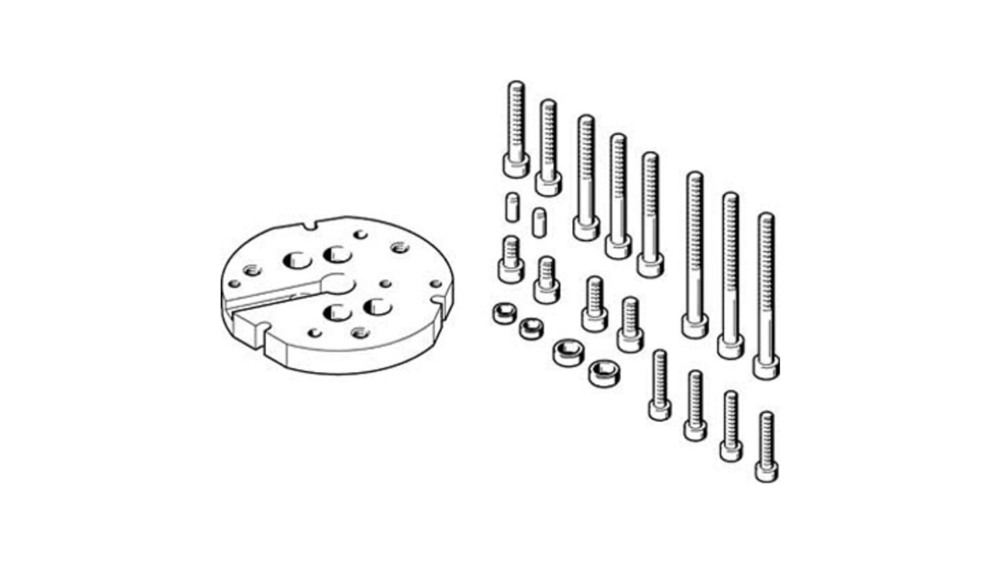 Festo Adapter HAPG-SD2-36, For Use With Pneumatic Cylinder & Actuator