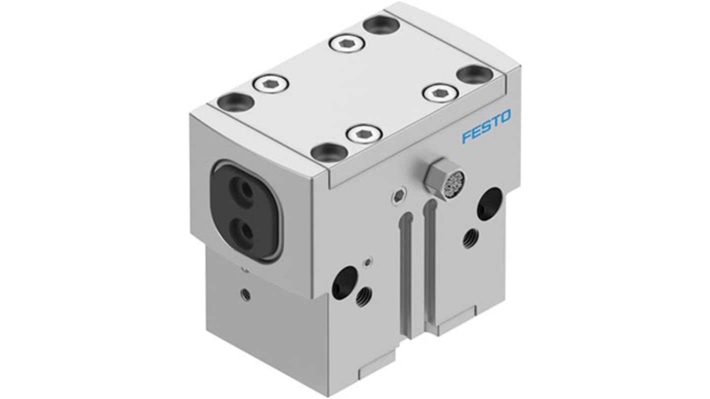 Festo 2 Finger Double Action Pneumatic Gripper, HGPD-25-A-G2, Parallel Gripping Type