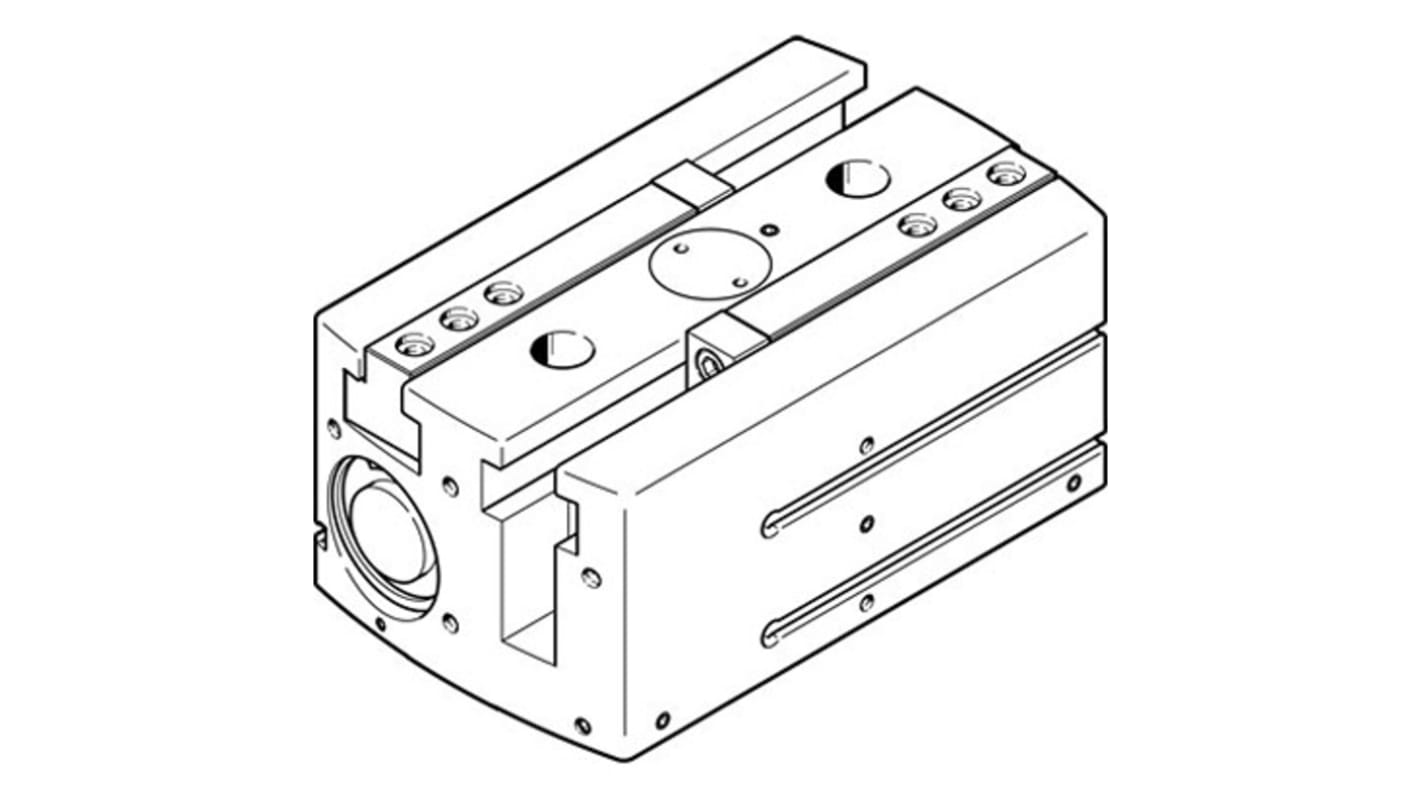 Festo 2 Finger Double Action Pneumatic Gripper, HGPL-40-60-A-B, Parallel Gripping Type