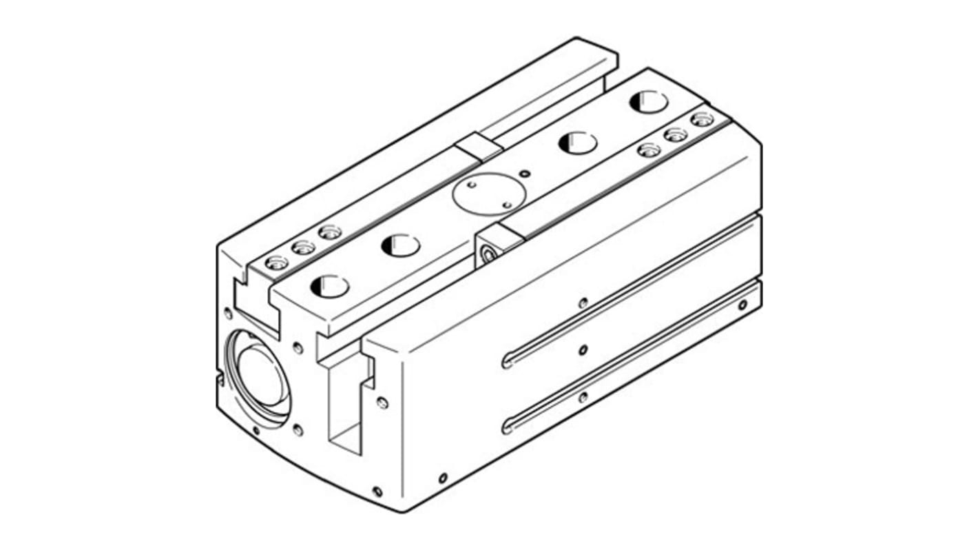 Festo 2 Finger Double Action Pneumatic Gripper, HGPL-40-80-A-B, Parallel Gripping Type