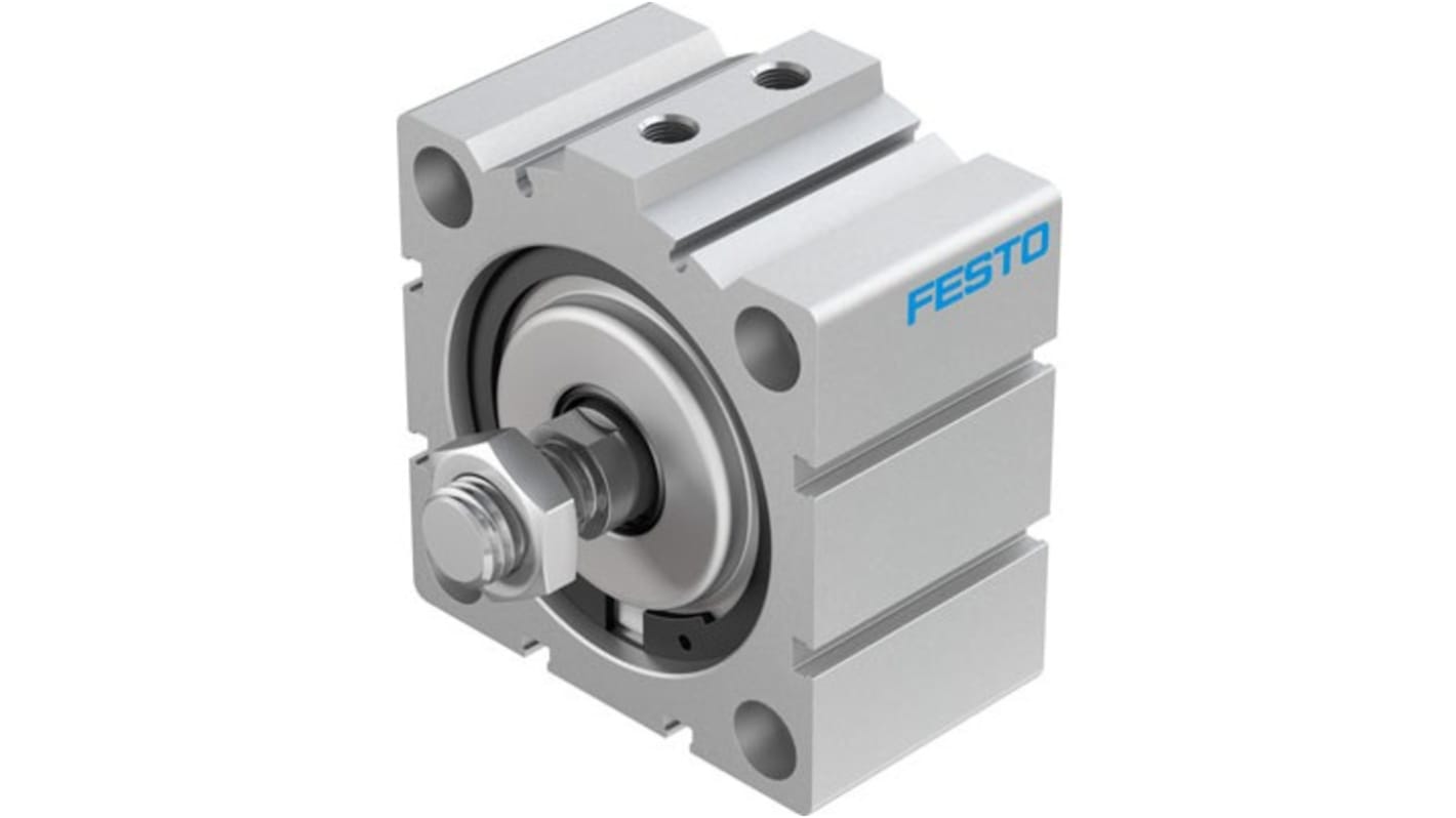 Festo Pneumatic Piston Rod Cylinder - 188321, 80mm Bore, 15mm Stroke, ADVC Series, Double Acting
