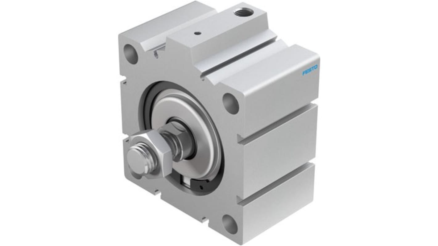 Cilindro pneumatico compatto Festo AEVC 188328, Ad effetto singolo e con molla di ritorno effetto, foro da 100mm, corsa