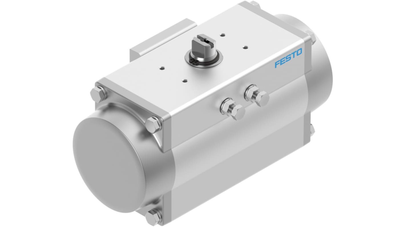 Festo DFPD Series 8 bar Single Action Pneumatic Rotary Actuator, 90° Rotary Angle, 120mm Bore