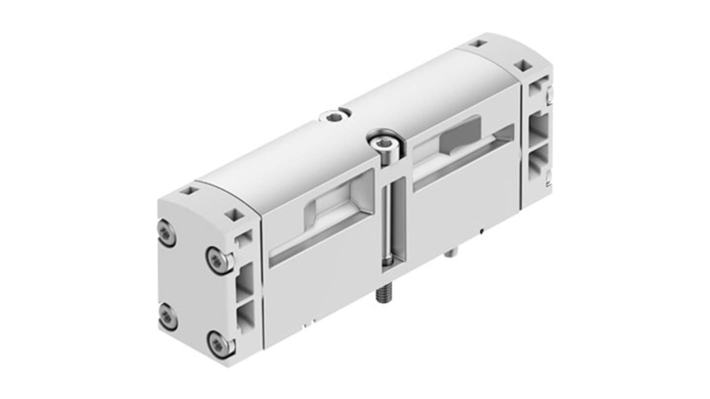 Festo 2X3/2-Way, Monostable, Open Pneumatic Solenoid Valve - Pneumatic G 1/8 VSVA Series 24V dc